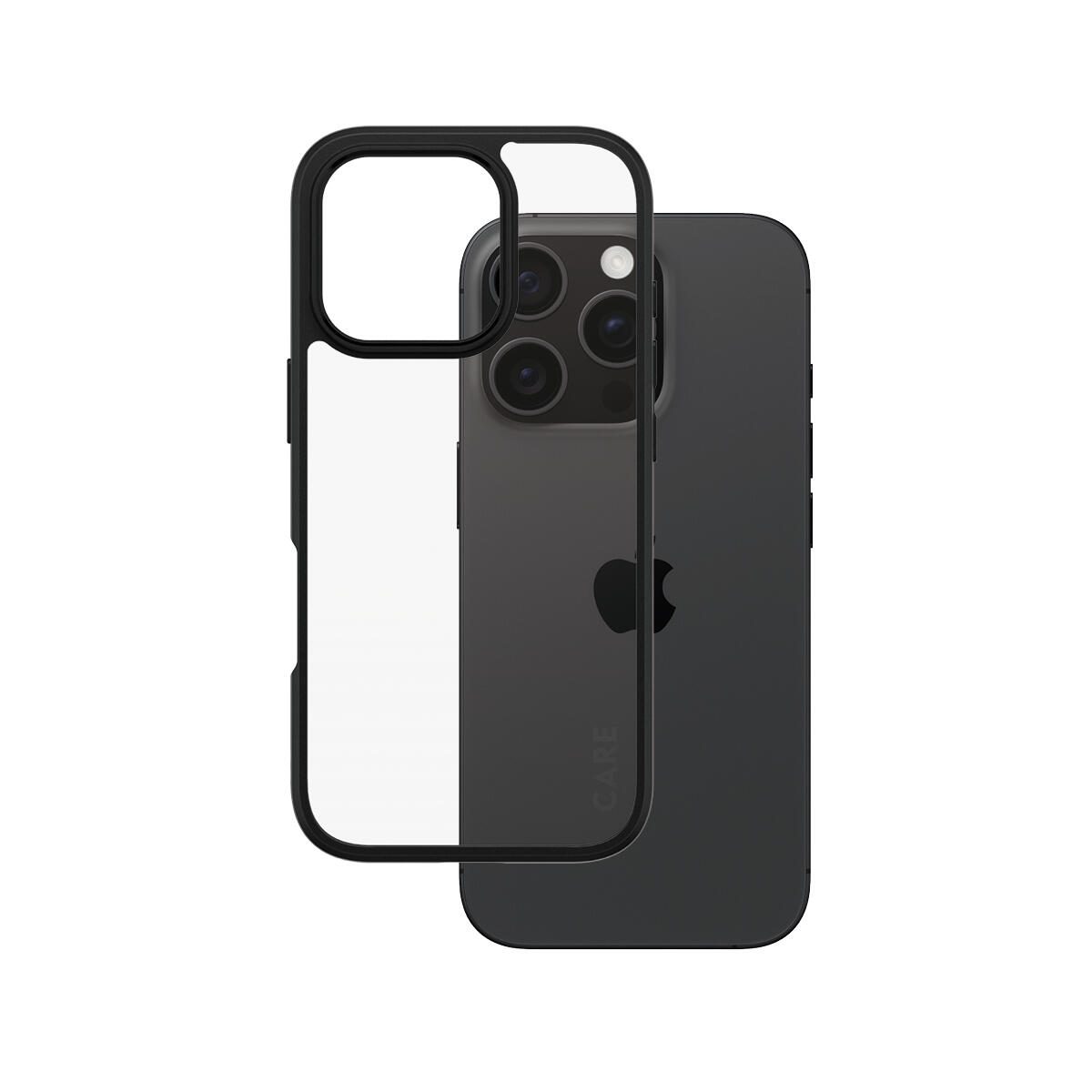 CARE by PanzerGlass® Flagship Case Transparent Urban Combat Schwarz Rahmen für iPhone 16 Pro CARE by PanzerGlass® Flagship Case Transparent Urban Combat Schwarz Rahmen für iPhone 16 Pro